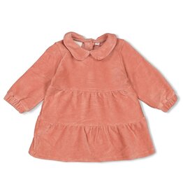Feetje Baby Feetje Meisje - Jurk velours rib - Woodland Bloom - Mauve