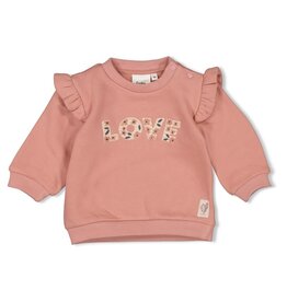 Feetje Baby Feetje Meisje - Sweater - Woodland Bloom - Mauve