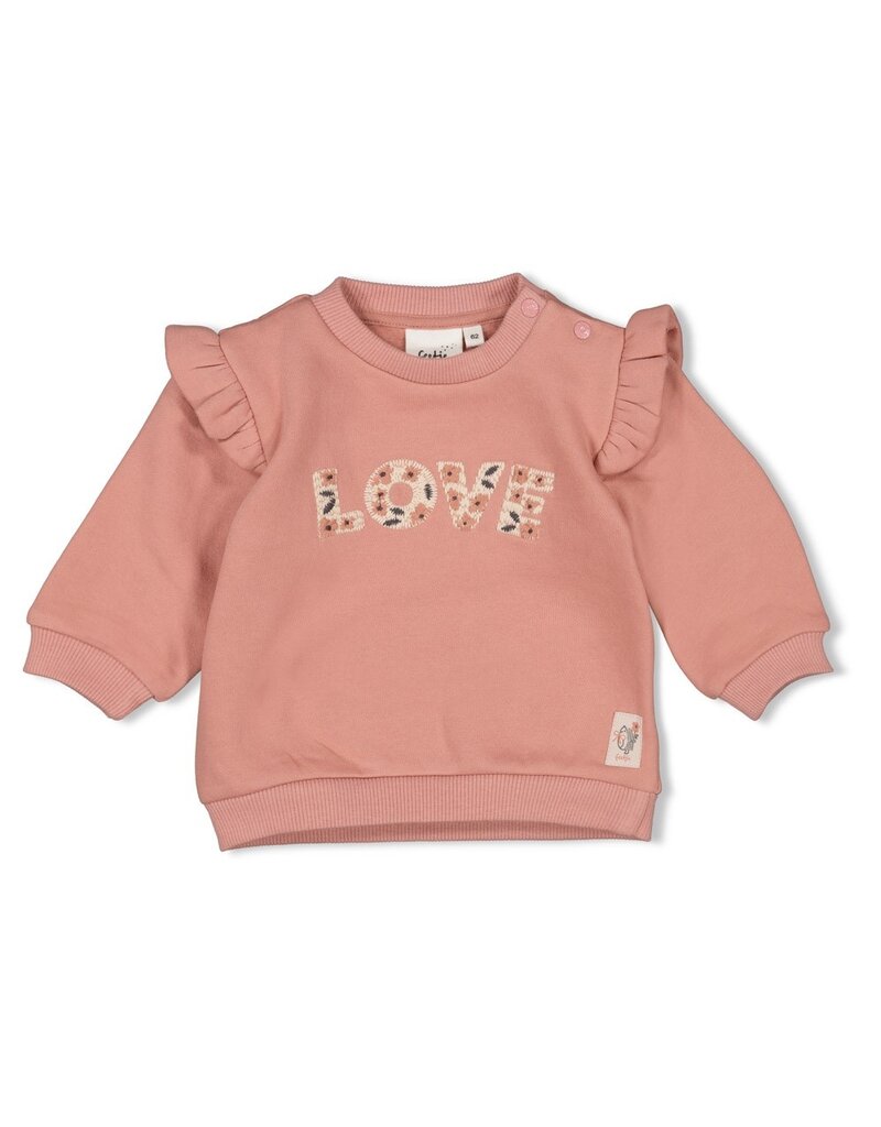 Feetje Baby Feetje Meisje - Sweater - Woodland Bloom - Mauve - 51602610
