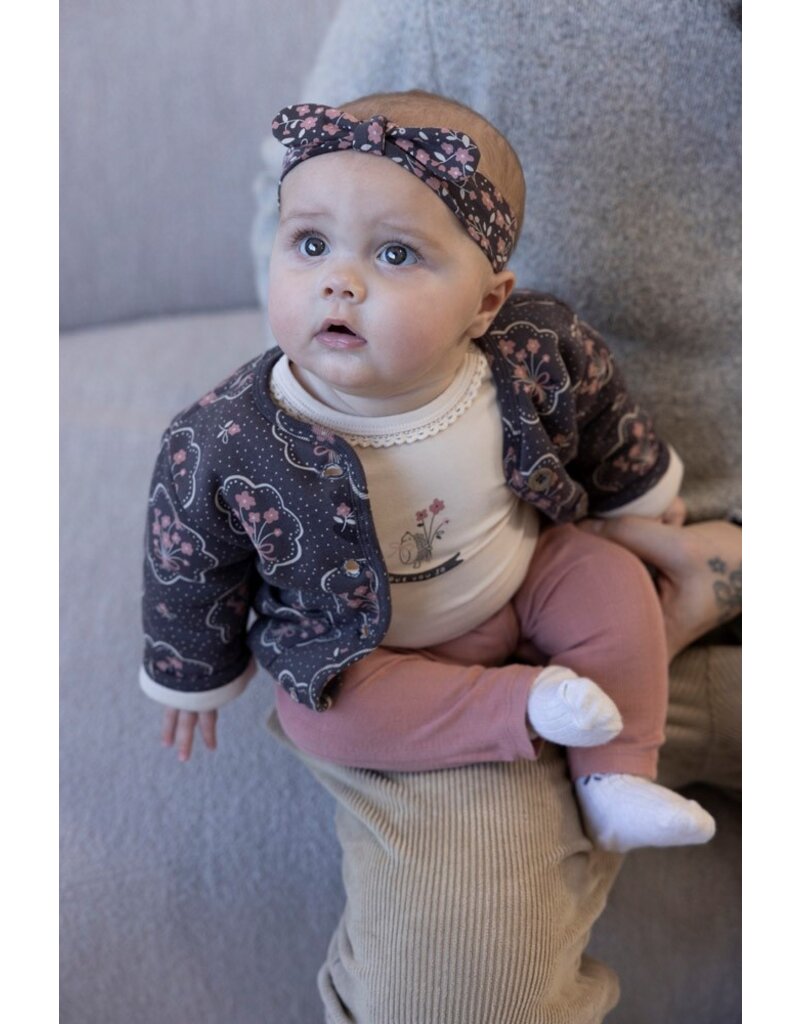 Feetje Baby Feetje  Legging pointelle rib - Woodland Bloom - Mauve - 52202403