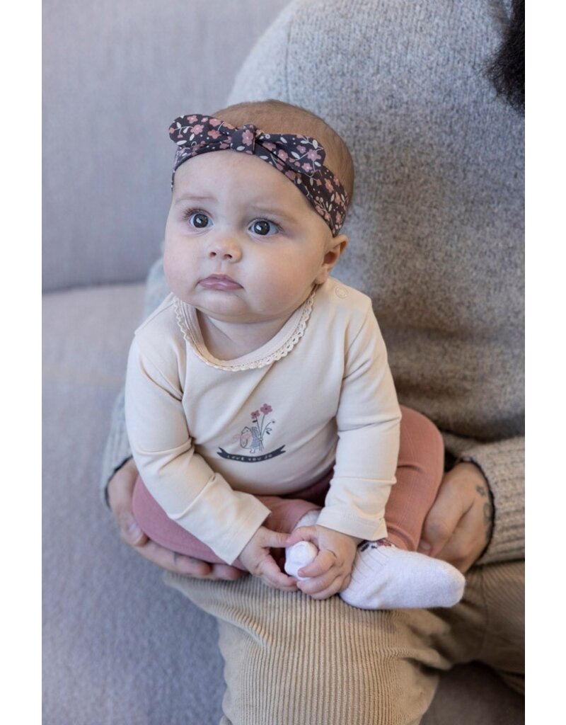 Feetje Baby Feetje  Legging pointelle rib - Woodland Bloom - Mauve - 52202403