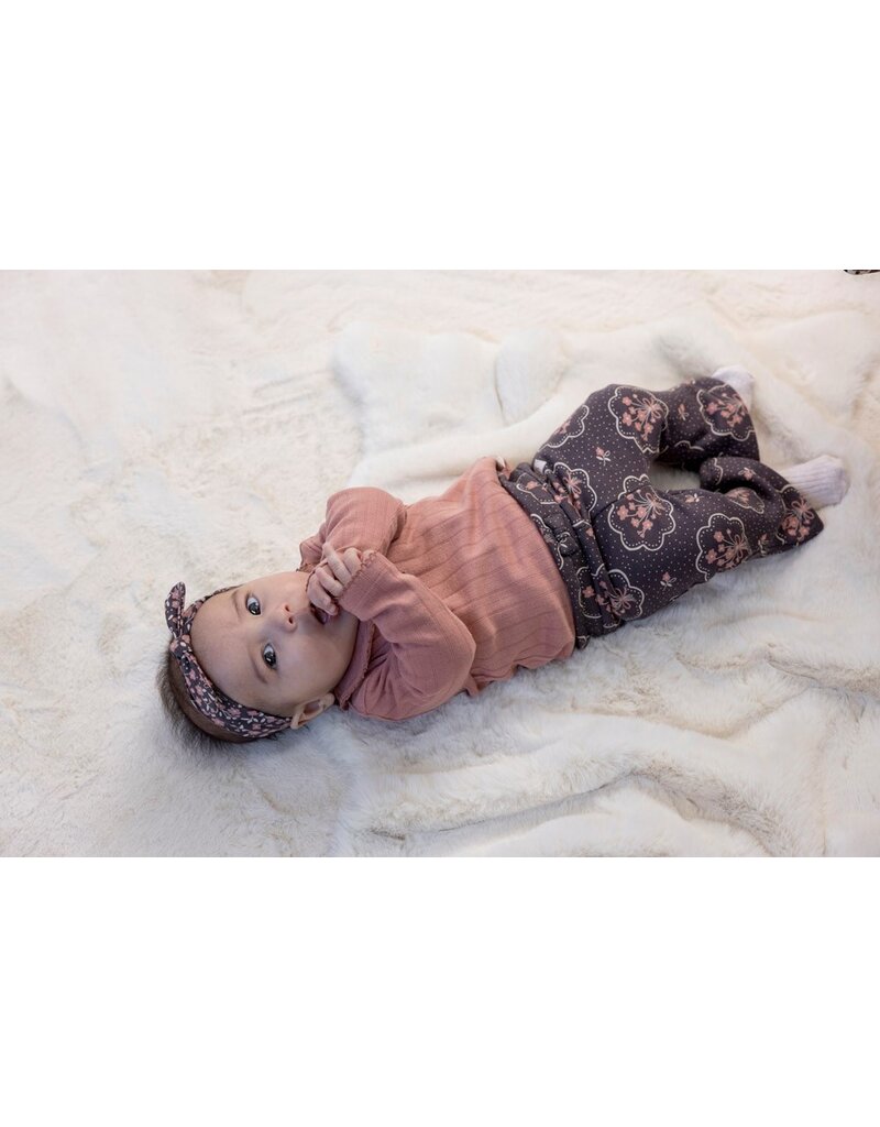 Feetje Baby Feetje Meisje - Flare Broek AOP - Woodland Bloom - grijs - 52202407