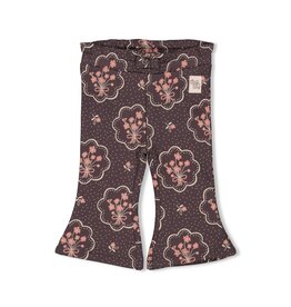 Feetje Baby Feetje Meisje - Flare Broek AOP - Woodland Bloom - grijs