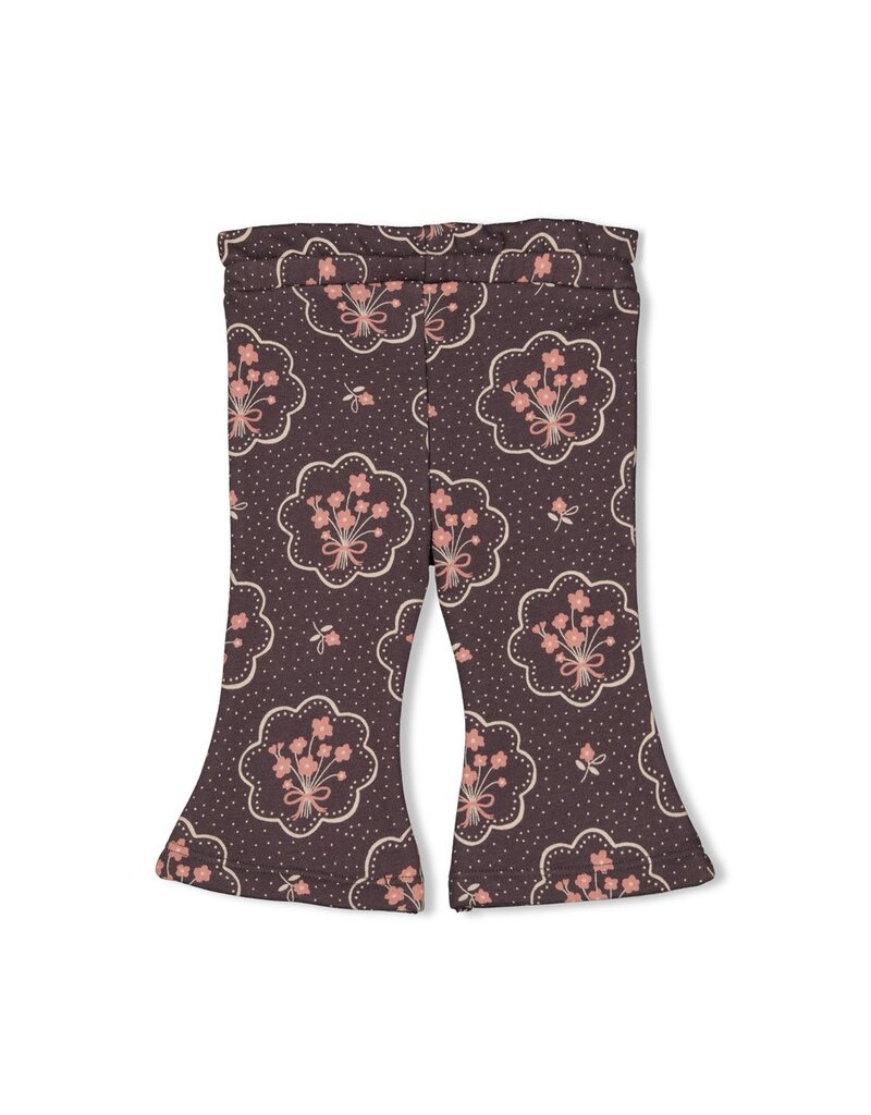 Feetje Baby Feetje Meisje - Flare Broek AOP - Woodland Bloom - grijs - 52202407