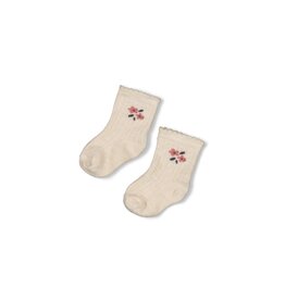 Feetje Baby Feetje Meisje - Sokken - Woodland Bloom - Offwhite