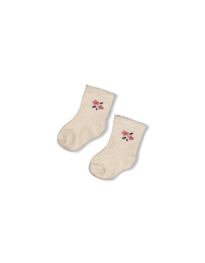 Feetje Baby Feetje Meisje - Sokken - Woodland Bloom - Offwhite - 50400340