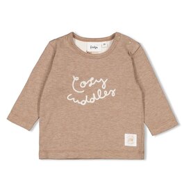 Feetje Baby Feetje Shirt met tekst print - Sleepy Sheepy - bruin