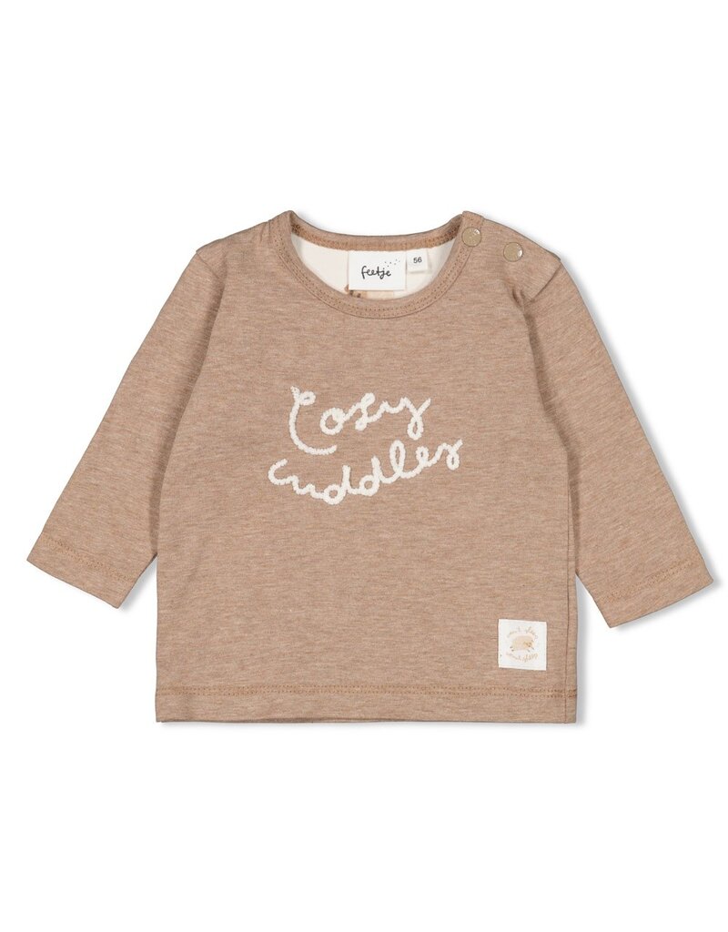 Feetje Baby Feetje Shirt met tekst print - Sleepy Sheepy - bruin - 51602566