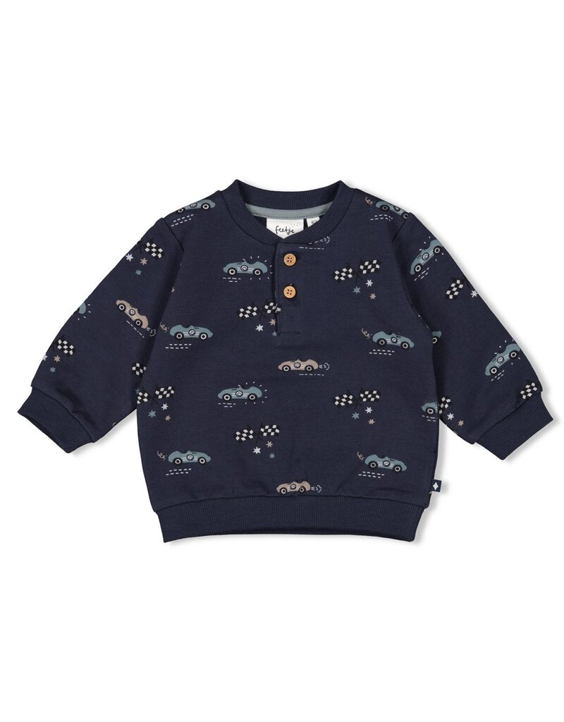 Feetje Baby Feetje Jongen - Sweater AOP - Let's Go - Marine - 51602571