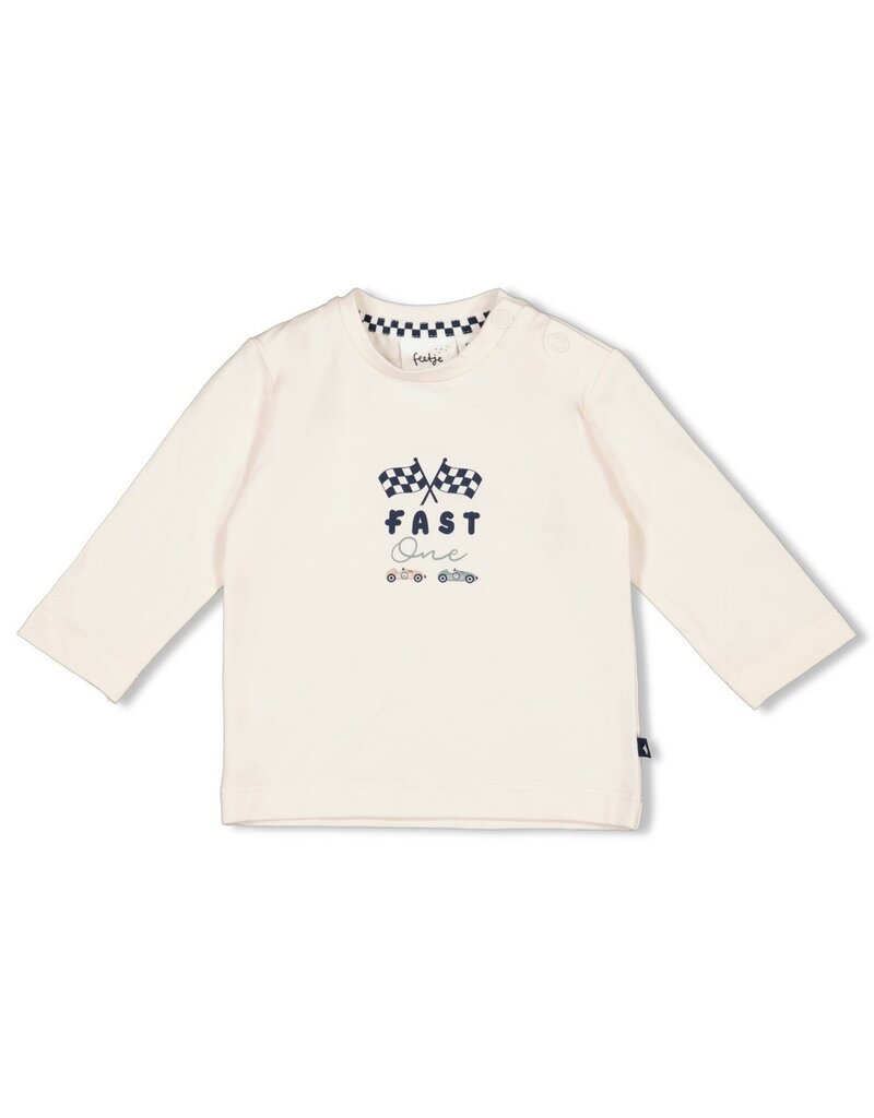Feetje Baby Feetje Jongen - Shirt - Let's Go - Offwhite - 51602573