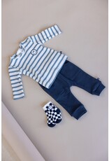 Feetje Baby Feetje Jongen - Shirt rib gestreept - Let's Go - Petrol - 51602574