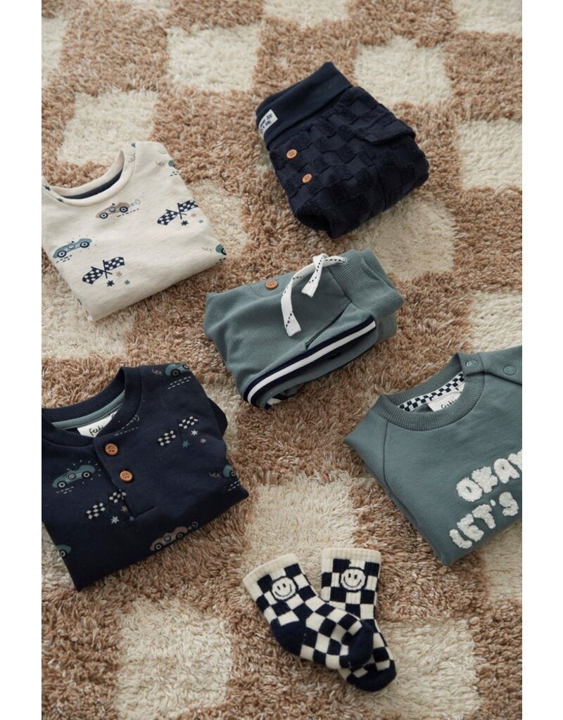 Feetje Baby Feetje Jongen - Broek met streep - Let's Go - Petrol - 52202378