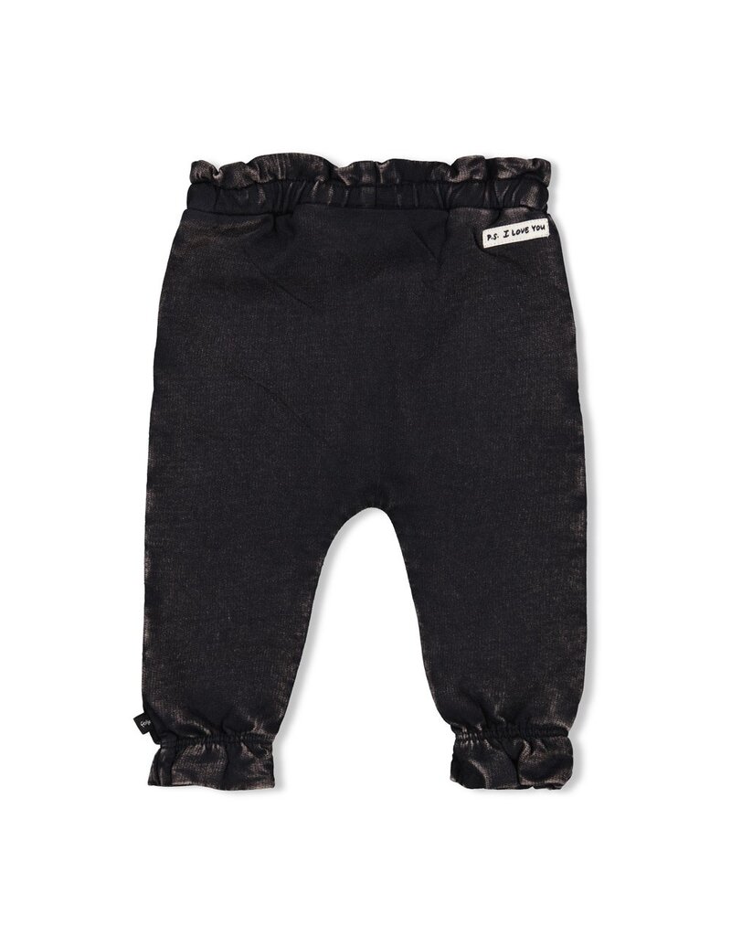 Feetje Baby Feetje Meisje - Broek ruches jogg denim - antraciet - 52202454