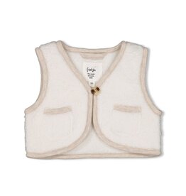 Feetje Baby Feetje Teddy gilet - Dear Autumn - Offwhite