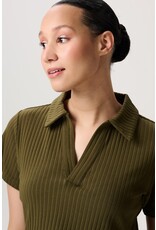 Noppies Noppies Cropped top & Voedingsshirt - Aalborg - olijf - 5060011 P981