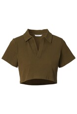 Noppies Noppies Cropped top & Voedingsshirt - Aalborg - olijf - 5060011 P981