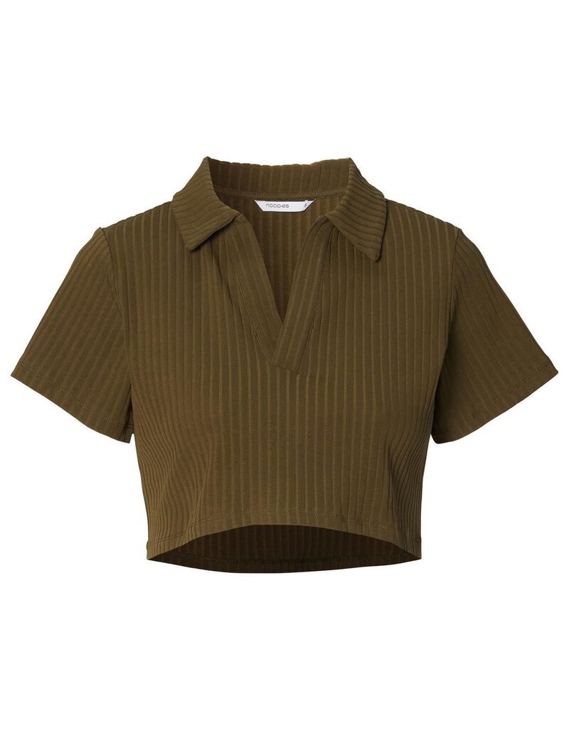 Noppies Noppies Cropped top & Voedingsshirt - Aalborg - olijf - 5060011 P981