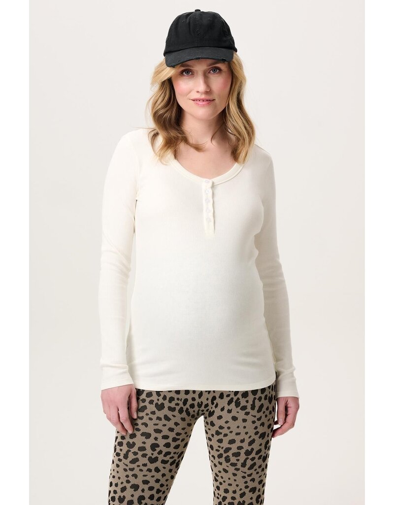 Noppies Noppies Zwangerschap & voedingsshirt Odense white - 5060012 N148