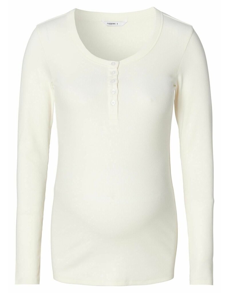 Noppies Noppies Zwangerschap & voedingsshirt Odense white - 5060012 N148