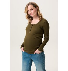 Noppies Noppies Zwangerschap & voedingsshirt Odense Olive