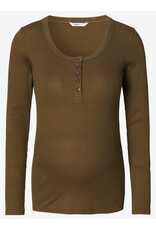 Noppies Noppies Zwangerschap & voedingsshirt Odense olijf - 5060012 P981