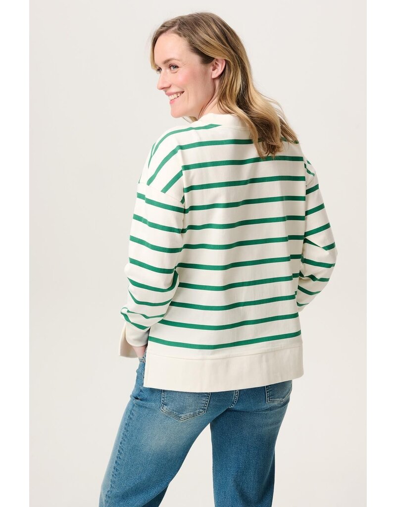 Noppies Noppies Sweater Pepe - gestreept groen- 5060211 N392