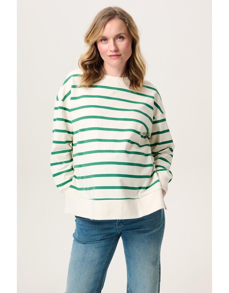 Noppies Noppies Sweater Pepe - gestreept groen- 5060211 N392