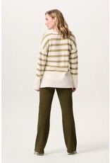 Noppies Noppies Sweater Skive - gestreept khaki- 5060212 N391