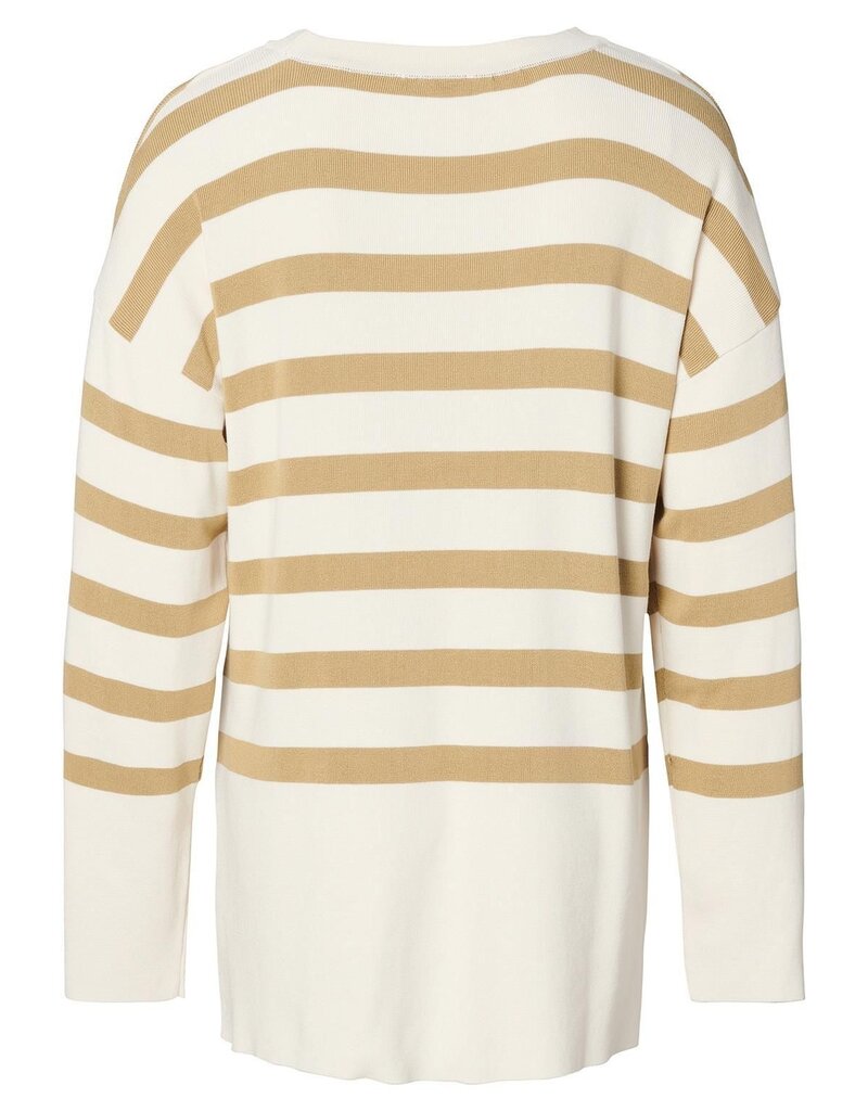 Noppies Noppies Sweater Skive - gestreept khaki- 5060212 N391