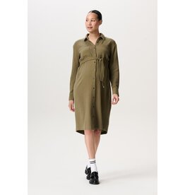 Noppies Noppies zwangerschapsjurk met voedingsfunctie Vejen - Dark Olive