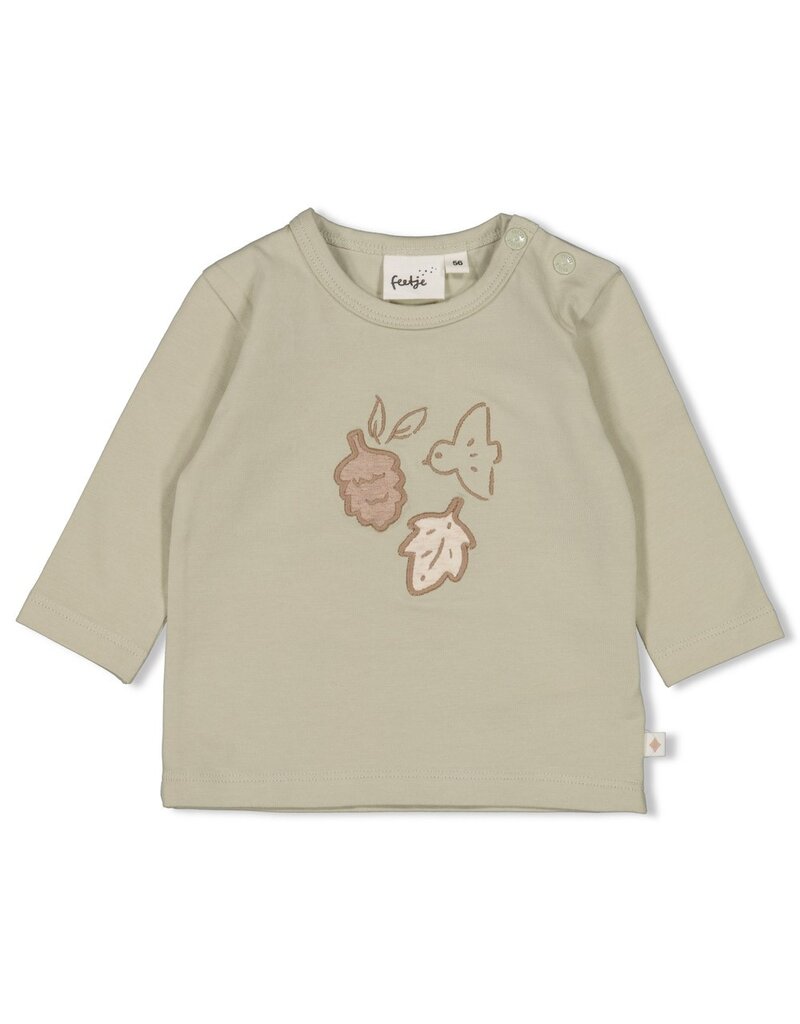 Feetje Baby Feetje Shirt  front print - Fall Favorites - Mint  - 51602660