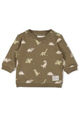 Feetje Baby Feetje Jongen - Sweater AOP - Rawrsome - Olijf - 51602614