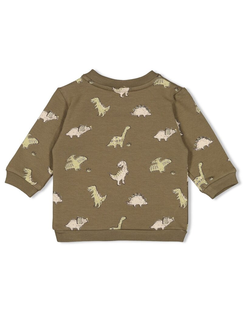 Feetje Baby Feetje Jongen - Sweater AOP - Rawrsome - Olijf - 51602614