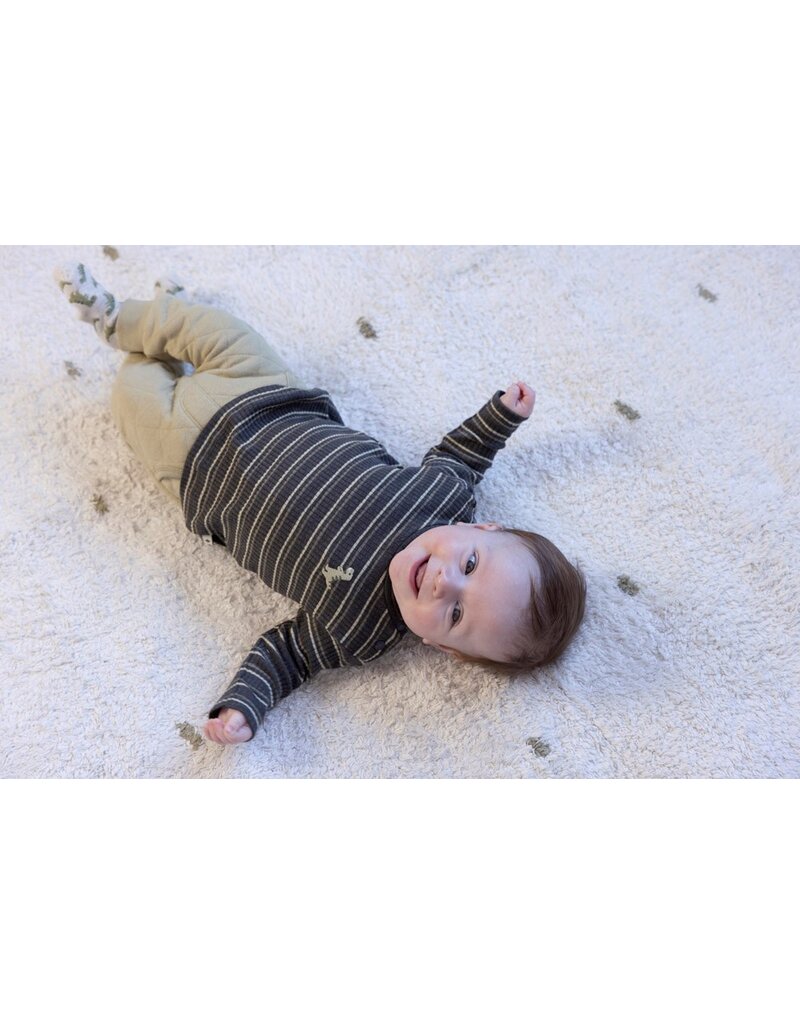 Feetje Baby Feetje Jongen - Shirt rib gestreept - Rawrsome - antraciet - 51602620