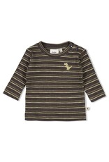 Feetje Baby Feetje Jongen - Shirt rib gestreept - Rawrsome - antraciet - 51602620