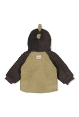 Feetje Baby Feetje Jongen - Bouclé jasje met capuchon - Rawrsome - groen - 51800354