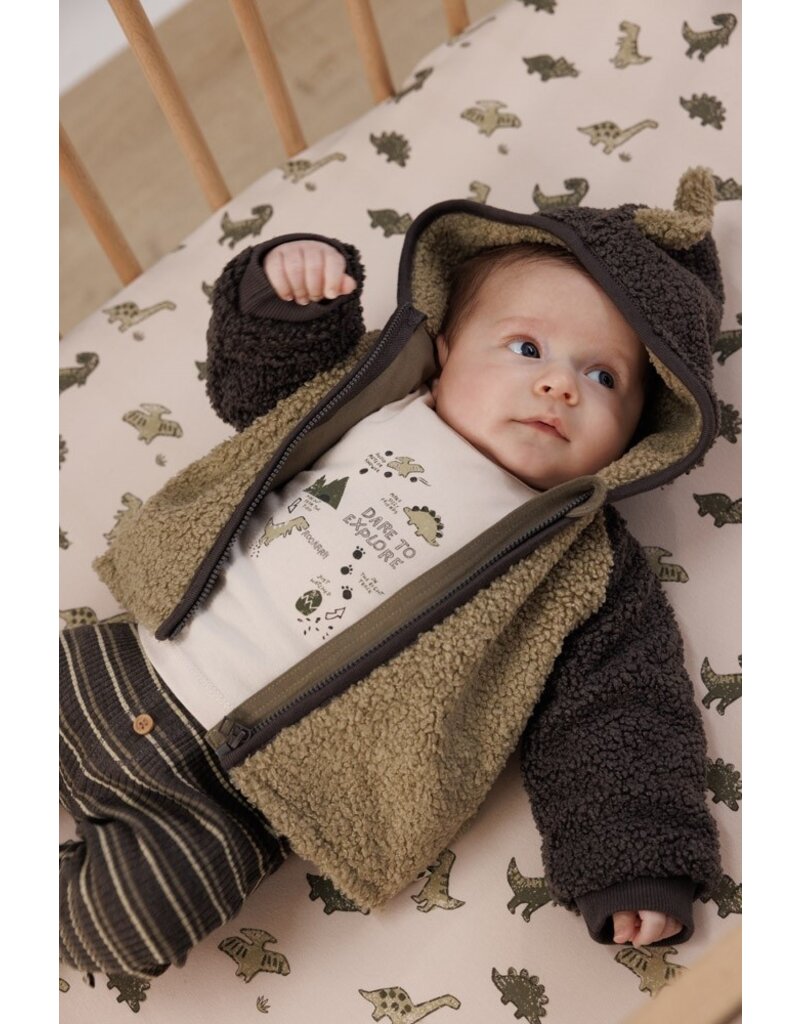 Feetje Baby Feetje Jongen - Broek rib gestreept - Rawrsome - antraciet - 52202409