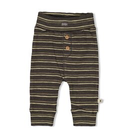Feetje Baby Feetje Jongen - Broek rib gestreept - Rawrsome - antraciet