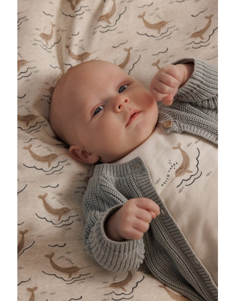 Feetje Baby Feetje Jongen - Shirt front print - Narwal - offwhite  - 51602587