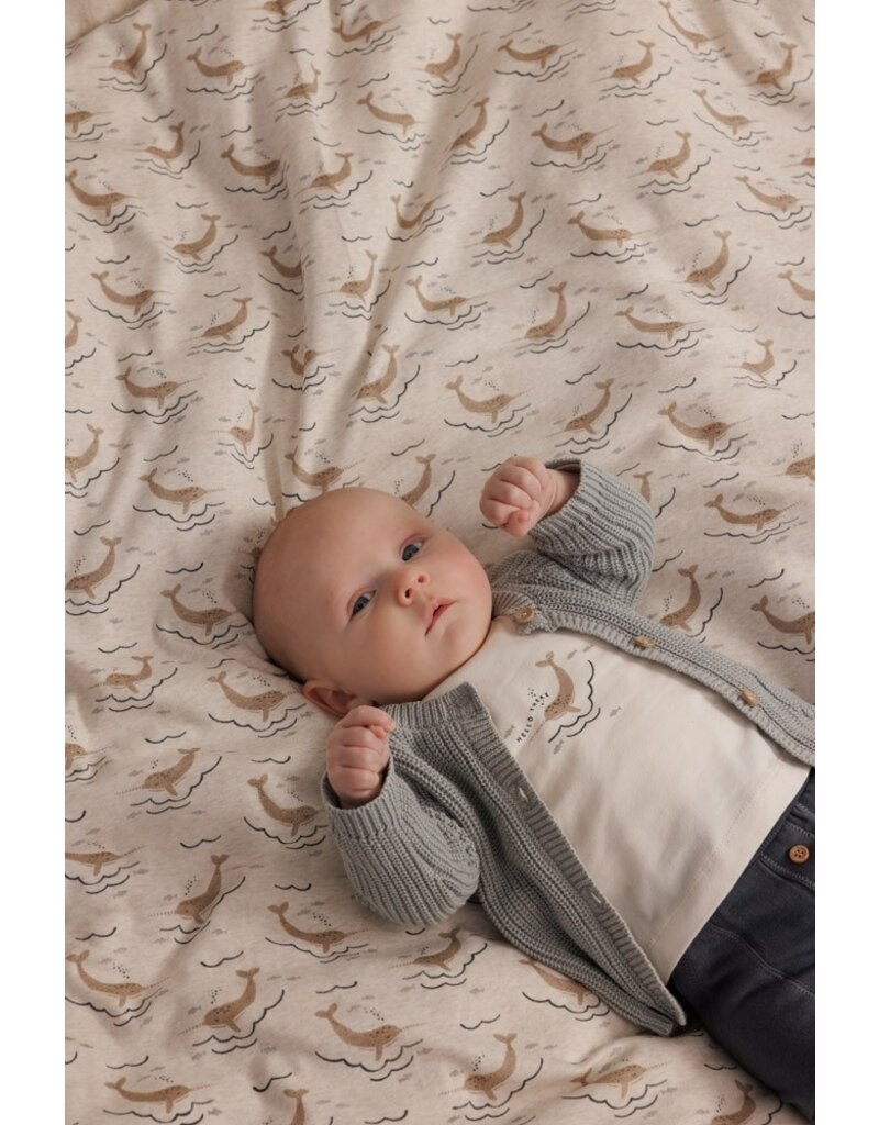 Feetje Baby Feetje Jongen - Shirt front print - Narwal - offwhite  - 51602587