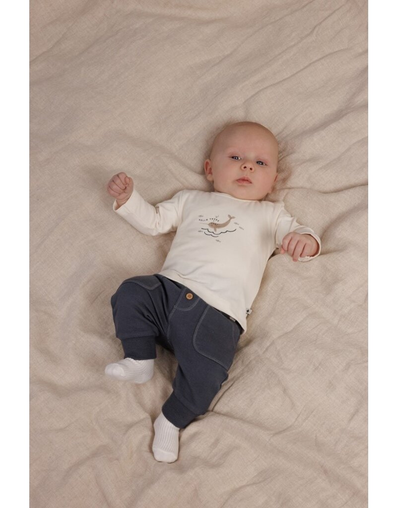 Feetje Baby Feetje Jongen - Shirt front print - Narwal - offwhite  - 51602587