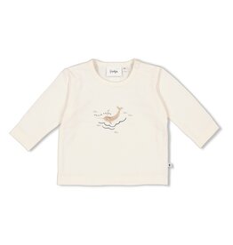 Feetje Baby Feetje Jongen - Shirt front print - Narwal - offwhite