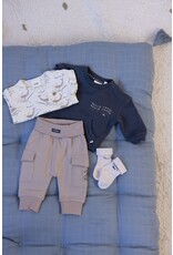 Feetje Baby Feetje Jongen - Sweater front print - Narwal - Blauwgrijs - 51602589