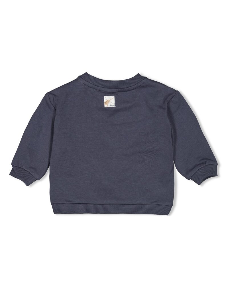 Feetje Baby Feetje Jongen - Sweater front print - Narwal - Blauwgrijs - 51602589