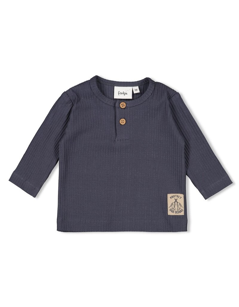 Feetje Baby Feetje Jongen - Shirt rib - Narwal - Blauwgrijs - 51602592