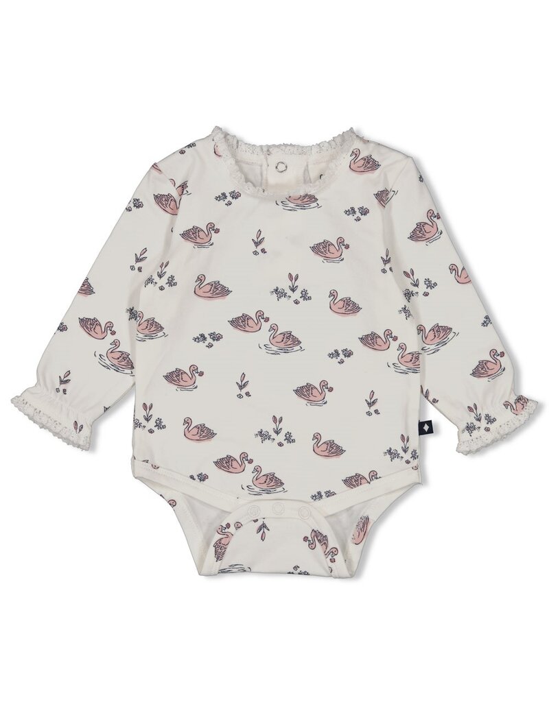 Feetje Baby Feetje Meisje - Romper AOP - Swanlake - offwhite - 50200250