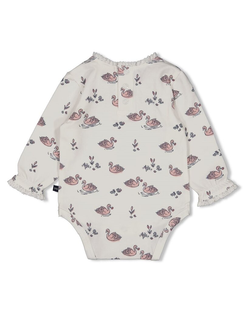 Feetje Baby Feetje Meisje - Romper AOP - Swanlake - offwhite - 50200250