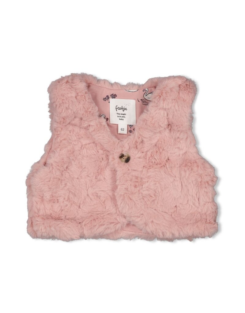 Feetje Baby Feetje Meisje - Fake fur gilet - Swanlake - Roze - 5120039