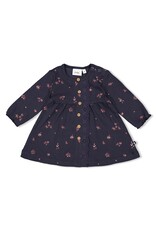 Feetje Baby Feetje Meisje - Jurk rib AOP - Swanlake - Marine - 51400564