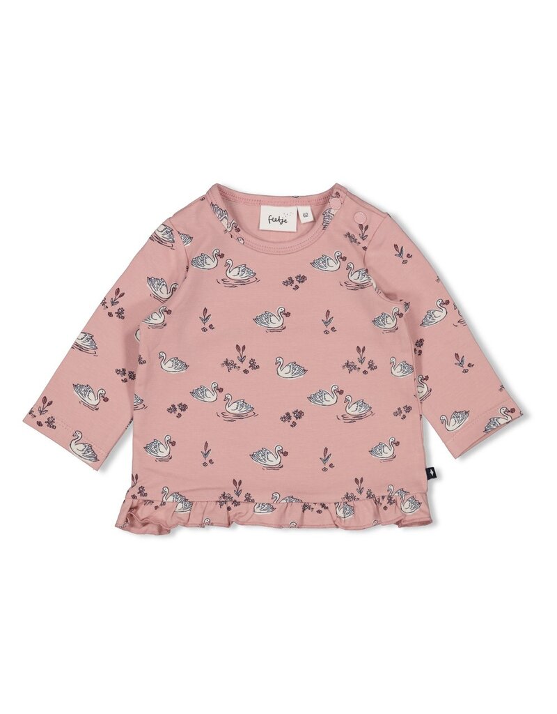 Feetje Baby Feetje Meisje - Shirt AOP - Swanlake - Roze - 51602623